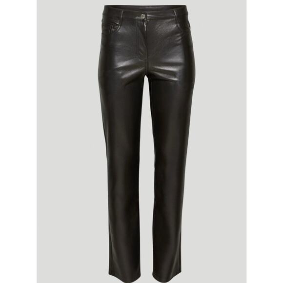 Aritzia Pants - Aritzia Wilfred The Melina Black Faux Leather Pants Womens Size 4